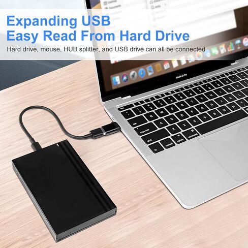 محولات BORLTER CLAMP 2 في 1 USB OTG - محول/كابل USB إلى Micro/Type C (3 عبوات) متوافق مع Android وMacBook Pro وSamsung والمزيد in Saudi Arabia