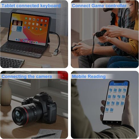 محولات BORLTER CLAMP 2 في 1 USB OTG - محول/كابل USB إلى Micro/Type C (3 عبوات) متوافق مع Android وMacBook Pro وSamsung والمزيد in Saudi Arabia