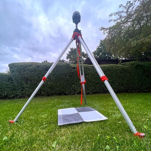 GeoGear 6 Pack (24 بوصة × 24 بوصة) نقطة التحكم الأرضية بدون طيار GCP - هدف الطائرات بدون طيار بدون طيار لرسم الخرائط الجوية والمسح | مدقق جروميت أسود/أبيض | Pix4D و DroneDeploy | مرئية من مسافة 400 قدم in Saudi Arabia