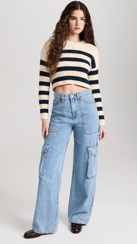 [BLANKNYC] Womens Women's The Franklin Fit Cargo Carpenter Denim PantJeans in Saudi Arabia