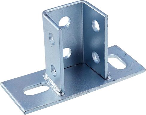 KUMGROT 4pcs Strut Channel Bracket 2 Hole Square Mount Post Base Strut Mount for Channel Fire Bracket Square Single Channel Carbon Steel Q235 5mm Thick 80mm/3.1in Height in Saudi Arabia