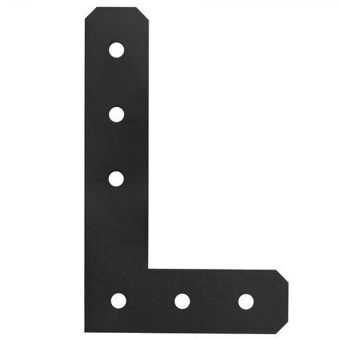 4 Pcs L Shaped Beam Bracket for 4x4 Timber, Width 3", 15" x 9-1/2", Flat Corner Brace L Tie Plates, Thickness 3mm in Saudi Arabia