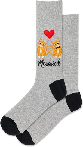 Hot Sox Men's Fun Wedding Groom Crew Socks-1 Pair Pack-Cool & Funny Husband Gifts in Saudi Arabia