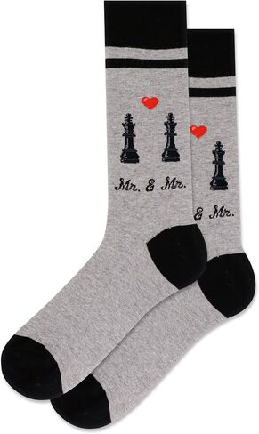 Hot Sox Men's Fun Wedding Groom Crew Socks-1 Pair Pack-Cool & Funny Husband Gifts in Saudi Arabia
