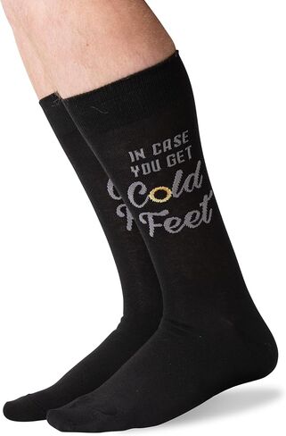 Hot Sox Men's Fun Wedding Groom Crew Socks-1 Pair Pack-Cool & Funny Husband Gifts in Saudi Arabia