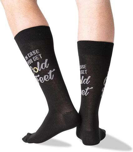 Hot Sox Men's Fun Wedding Groom Crew Socks-1 Pair Pack-Cool & Funny Husband Gifts in Saudi Arabia