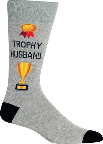 Hot Sox Men's Fun Wedding Groom Crew Socks-1 Pair Pack-Cool & Funny Husband Gifts in Saudi Arabia