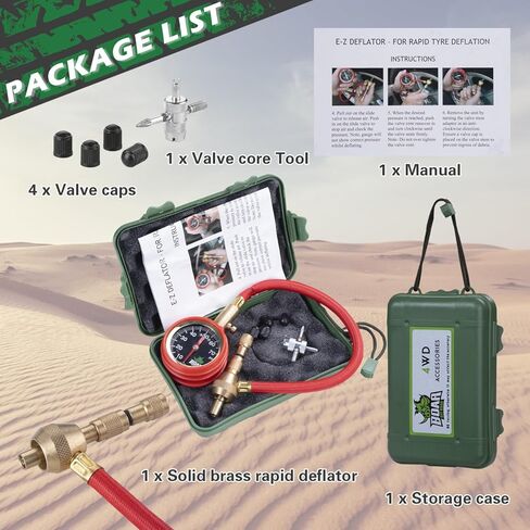 منفاخ الهواء للإطارات، مقياس ضغط الإطارات التناظري، قرص سهل القراءة من 0 إلى 75 رطل لكل بوصة مربعة مع زر تحرير سريع دقيق وأدوات إصلاح الإطارات للسيارة والدراجات النارية والشاحنات وRV وATV وUTV وإطارات المركبات in Kuwait