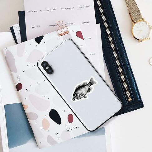 Fish Bass Sticker Laptop Stickers Phone Stickers Stickers - Laptop Stickers - Vinyl Decal - Laptop, Phone, Tablet Vinyl Decal Sticker S215120 (4 Inches) in Saudi Arabia
