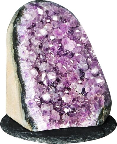 بلورات الجمشت الطبيعية (1.3 رطل إلى 1.5 رطل) مجموعة كبيرة من الكوارتز الصخري الجيود الجمشت - صندوق هدايا مميز حجر الشفاء الروحي in Kuwait