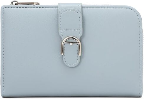Sunwel Fashion Zipper-Around Vegan Leather Small Wallet for Women with RFID Blocking Credit Card Slots & Coin Purse (GREEN) in Saudi Arabia