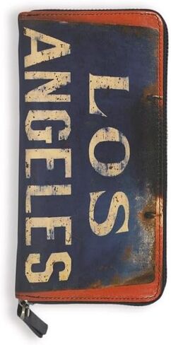 Zipper Wallet For Women Genuine Leather Slim Womens Wallets Large Capacity With Unique Street Culture Graffiti Printing (Ca-Graff) in Saudi Arabia