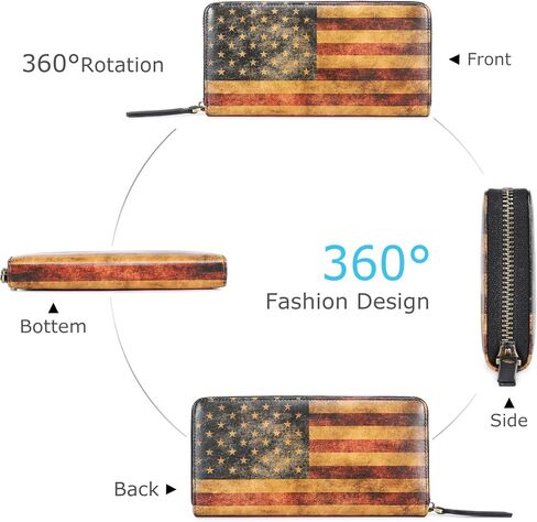 Zipper Wallet For Women Genuine Leather Slim Womens Wallets Large Capacity With Unique Street Culture Graffiti Printing (Ca-Graff) in Saudi Arabia
