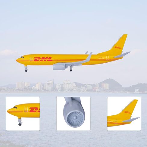 1/300 مقياس طائرات DHL B737 نموذج طائرة للبالغين سبيكة معدنية طائرات طائرة نموذجية عدة طائرة جمع للهدايا in Saudi Arabia