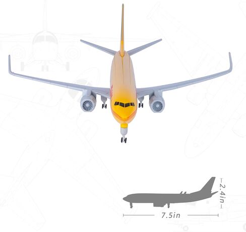 1/300 مقياس طائرات DHL B737 نموذج طائرة للبالغين سبيكة معدنية طائرات طائرة نموذجية عدة طائرة جمع للهدايا in Saudi Arabia