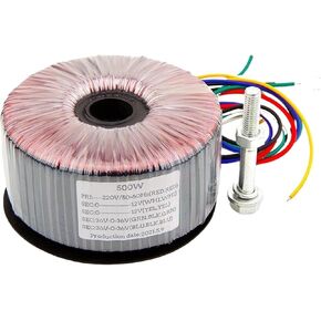 1pcs 500w Toroidal Core Power Transformer of Pure Copper Enamel Wire for Audio Amplifier Output 36V 12V in Saudi Arabia