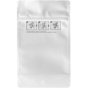 الكائنات البشرية 1/4oz أكياس مايلر مقاومة للطفل جميعها بيضاء 4 "× 6.5" +2 " - 1000 عدد - تخزين الطعام ، قابلة للحرارة ، إثبات الرائحة ، وقفا للأعشاب ، والتوابل ، والقهوة ، والشاي ، والمزيد in Kuwait