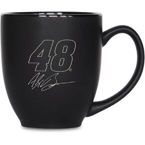 Rico Industries NASCAR Racing Pick Your Driver 15oz Laser Engraved Matte Black Ceramic Bistro Mug - For Hot or Cold Drinks in Kuwait