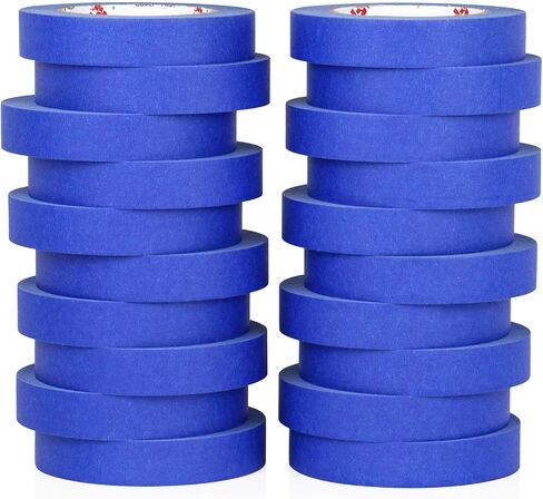 Bomi Pack Pack Painters الشريط 1 بوصة بالجملة - شريط الطلاء 20 لفات × 1 بوصة × 55 ياردة - شريط تقنيع أصفر لطلاء الجدران ، صياغة DIY ، تشطيب الحافة والمدرسة ، إجمالي 1100 ياردة in Saudi Arabia