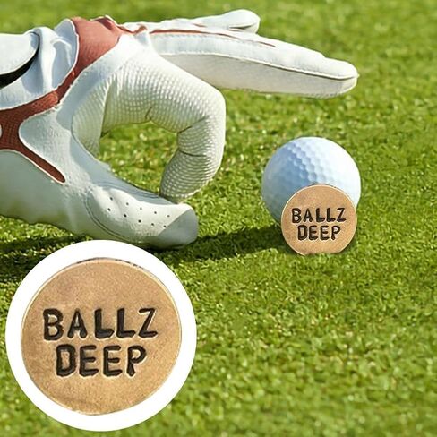 Jowxsx Funny Golf Ball Marker,Humor Novelty Golf Ball Markers with Funny Words,Round Golf Ball Marker,Novelty Golf Ball Marker Hat Clip,Unique Golf Gag Gifts for Men or Women Golfers Golf Lovers in Saudi Arabia