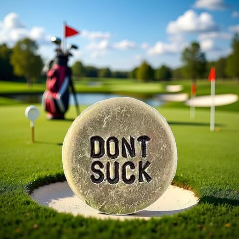 Jowxsx Funny Golf Ball Marker,Humor Novelty Golf Ball Markers with Funny Words,Round Golf Ball Marker,Novelty Golf Ball Marker Hat Clip,Unique Golf Gag Gifts for Men or Women Golfers Golf Lovers in Saudi Arabia