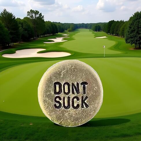 Jowxsx Funny Golf Ball Marker,Humor Novelty Golf Ball Markers with Funny Words,Round Golf Ball Marker,Novelty Golf Ball Marker Hat Clip,Unique Golf Gag Gifts for Men or Women Golfers Golf Lovers in Saudi Arabia
