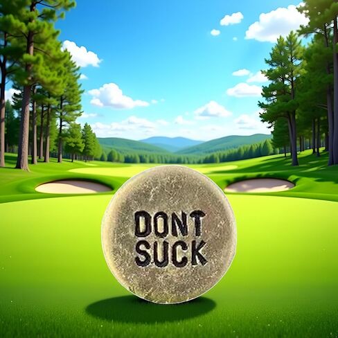 Jowxsx Funny Golf Ball Marker,Humor Novelty Golf Ball Markers with Funny Words,Round Golf Ball Marker,Novelty Golf Ball Marker Hat Clip,Unique Golf Gag Gifts for Men or Women Golfers Golf Lovers in Saudi Arabia