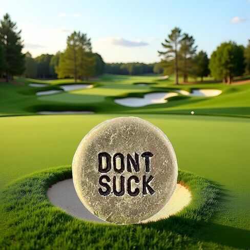 Jowxsx Funny Golf Ball Marker,Humor Novelty Golf Ball Markers with Funny Words,Round Golf Ball Marker,Novelty Golf Ball Marker Hat Clip,Unique Golf Gag Gifts for Men or Women Golfers Golf Lovers in Saudi Arabia