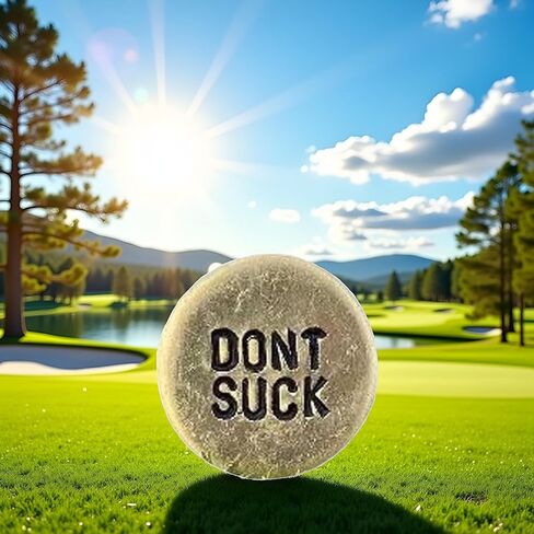 Jowxsx Funny Golf Ball Marker,Humor Novelty Golf Ball Markers with Funny Words,Round Golf Ball Marker,Novelty Golf Ball Marker Hat Clip,Unique Golf Gag Gifts for Men or Women Golfers Golf Lovers in Saudi Arabia