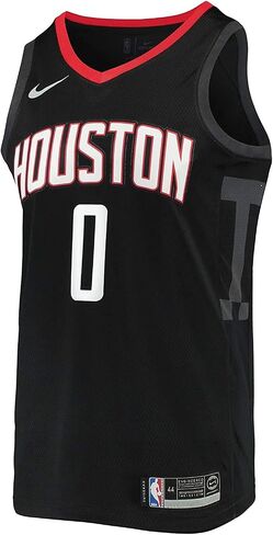 Outerstuff Russell Westbrook Houston Rockets #0 Youth 8-20 Black Statement Edition Swingman Jersey in Saudi Arabia