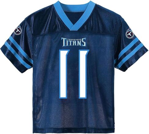 AJ Brown Tennessee Titans #11 Navy Blue Kids Youth 4-20 Home Player Jersey in Kuwait