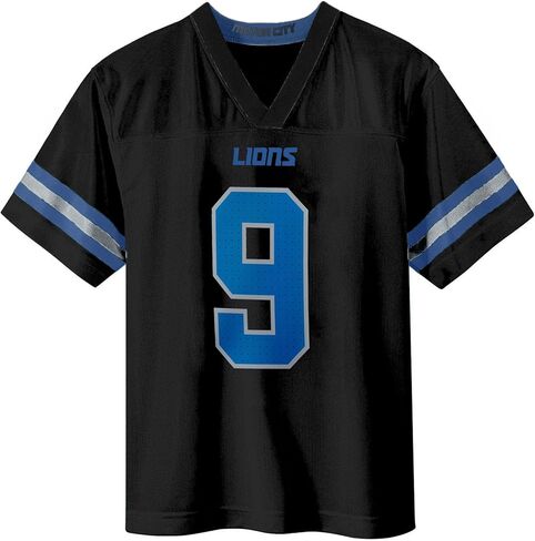 Jameson Williams Detroit Lions Black #9 NFL Kids Youth 4-20 Name and Number Alternate Player Football Jersey in Saudi Arabia