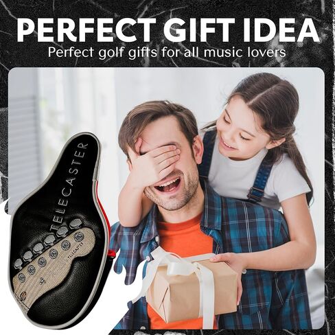 Fender Putter Headcover مع تصميم Headstock Telecaster الشهير | Fender Guitars مطرقة مطرقة | أغطية نادي الجولف متينة للحماية من العيوب in Saudi Arabia