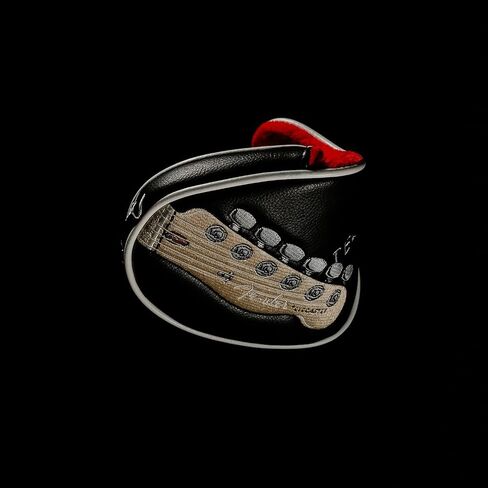 Fender Putter Headcover مع تصميم Headstock Telecaster الشهير | Fender Guitars مطرقة مطرقة | أغطية نادي الجولف متينة للحماية من العيوب in Saudi Arabia