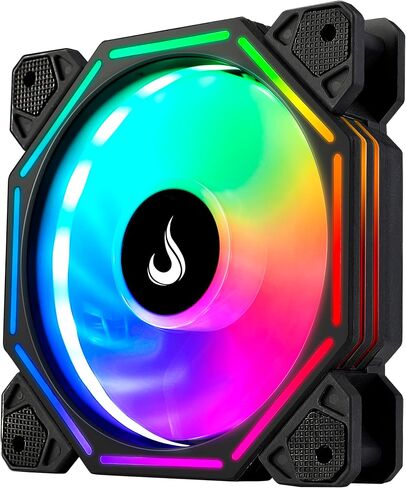 مروحة Computer Case Cooler - MODE RISE USA - HEX- اللوحة الأم -120 مم - ARGB - أسود in Saudi Arabia