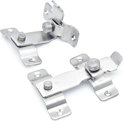 Stainless Door Latch Hasp Lock Dead Bolts for Sliding Door Window Bathroom Cabinet Air Box MS327 A 1Pcs(MMS327-1) in Saudi Arabia