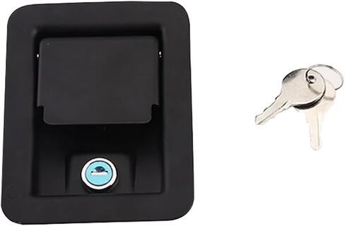 Plane Lock Zinc Alloy Car Paddle Entry Latch Handle with Keys Knob Camper-Trailer Pull Type Panel Door Upgraded Locks 1Pcs in Saudi Arabia