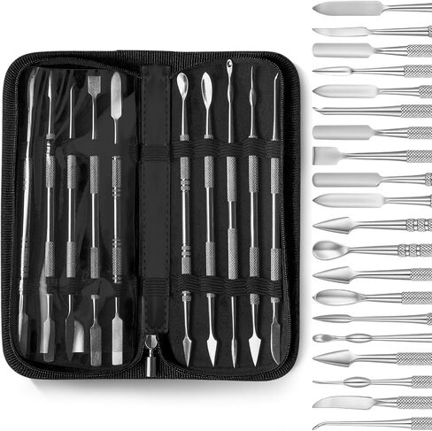 5 Pieces Miniature Sculpting Tools Set Mini Stainless Steel Double-Headed Tool for Model and Convert Plastic, Resin and Metal Tabletop War Game Miniatures Models in Kuwait