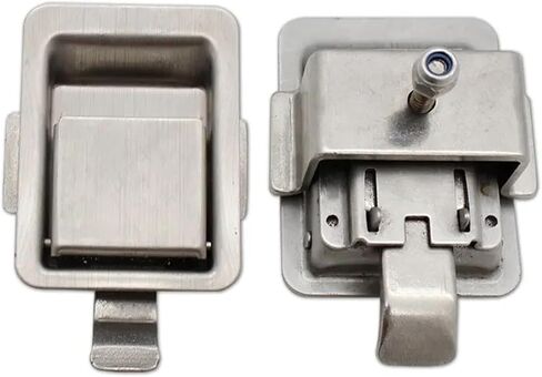 Stainless Steel Box Pull Handle Lock Toolbox Equipment Cabinet Door Distribution Box Cabinet Electric Cabinet Switch Electric 1Pcs in Saudi Arabia