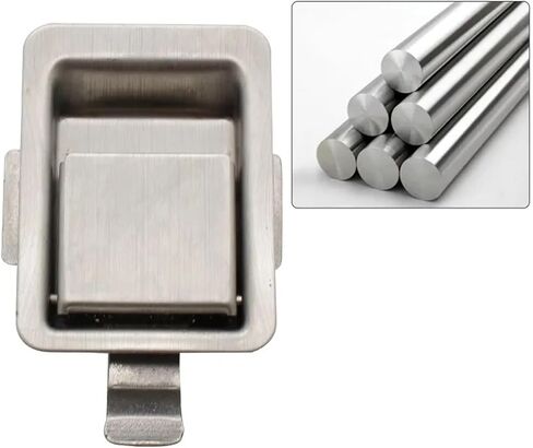 Stainless Steel Box Pull Handle Lock Toolbox Equipment Cabinet Door Distribution Box Cabinet Electric Cabinet Switch Electric 1Pcs in Saudi Arabia