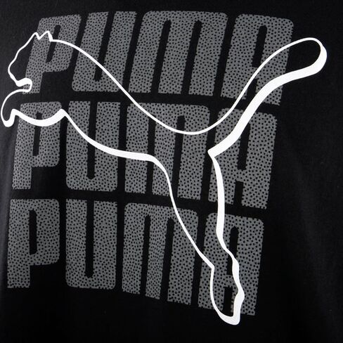 PUMA MENS HI ​​DEF CAT CREW NECK SLEEVE TOPS DASALAS in Saudi Arabia