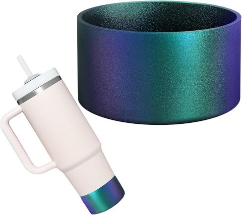 Tumbler Boot for Stanley Quencher 40/30/20 oz Tumbler & IceFlow 30/20oz, Chameleon Gradient Silicone Stanley Boot Stanley Bottom Protector Anti-Slip Cup Sleeve, Stanley Cup Accessories in Saudi Arabia