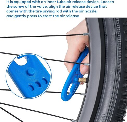 YunSCM 3-Pcs Ultra Strong Plastic Steel Blue Bike Tire Levers, Thickened and Widened Bicycle Tire Levers,Bike tire Replacement Tool, Tire Removal Tool for Road Mountain Bike Tires in Saudi Arabia