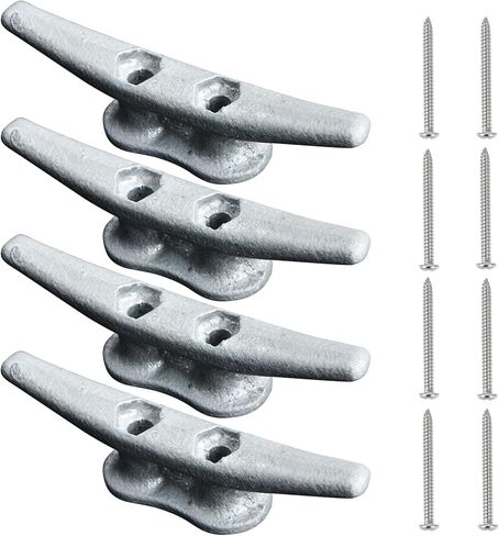 Dock Cleats Boat Dock Cleats Galvanized Boat Cleats Marine Grade Dock Cleats Rope Cleats for Boat, Kayak, Rope Tie Down, Deck and Decor in Kuwait
