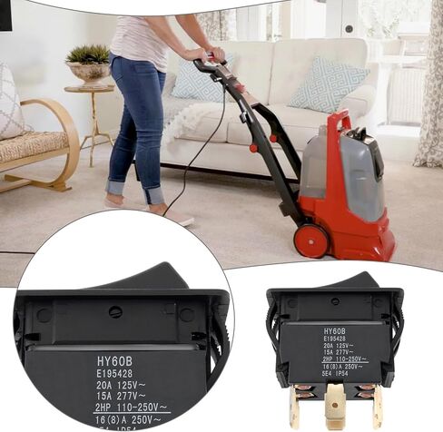 SING F LTD 1PC 3-Way On-Off-On Vacuum Cleaner Power Switch Compatible with Rug Doctor Compatible with Mighty Pro Compatible with Mighty Pro X3 Compatible with Wide Track 125V/20A 277V/15A Black in Saudi Arabia