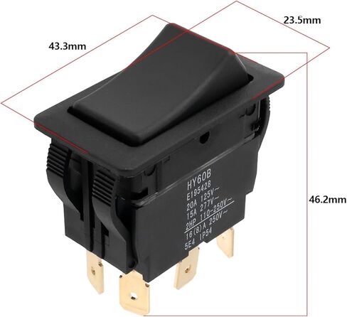 SING F LTD 1PC 3-Way On-Off-On Vacuum Cleaner Power Switch Compatible with Rug Doctor Compatible with Mighty Pro Compatible with Mighty Pro X3 Compatible with Wide Track 125V/20A 277V/15A Black in Saudi Arabia