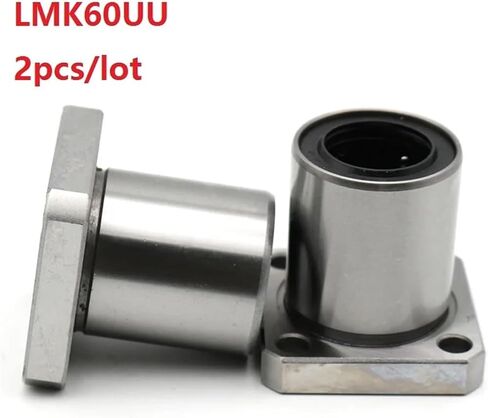 2pcs/lot LMK60UU LMK60 Square Linear Bushing Linear Bearing Flange Linear Ball Bearing in Saudi Arabia