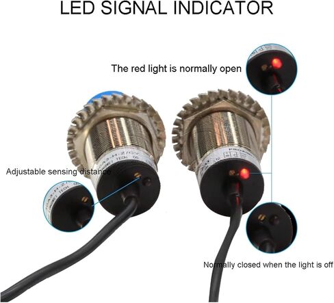M30 Capacitive Proximity Sensor Accurate 10mm 20mm Liquid Level Sensing NPN Switch(Shield -10mm,PNP NC) in Saudi Arabia