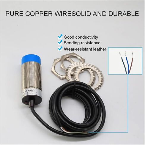 M30 Capacitive Proximity Sensor Accurate 10mm 20mm Liquid Level Sensing NPN Switch(Shield -10mm,PNP NC) in Saudi Arabia