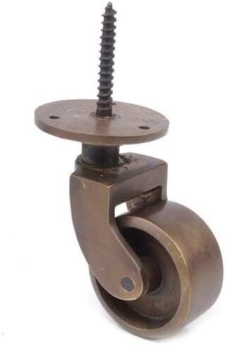 ترميمات Van Dyker's Vintage Classic Solid Solid Thould Thould Scaster Wheel (قطعة واحدة) ، برونزية ، عجلة 1 بوصة in Kuwait